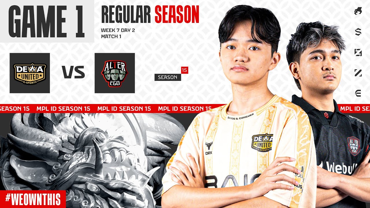 Hasil Alter Ego vs Dewa United Hari Ini MPL ID Season 15 Pekan Ketujuh