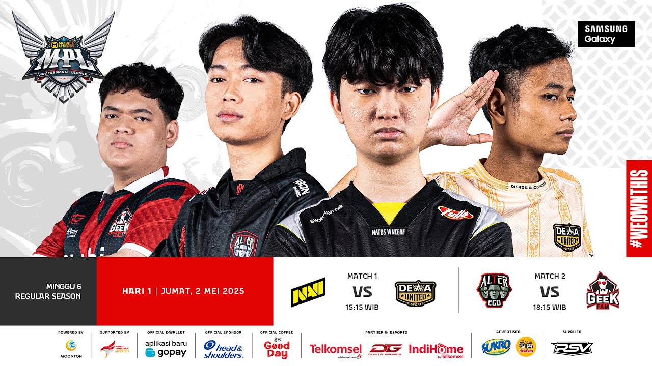 Jadwal MPL ID Season 15 Pekan Keenam: RRQ Hoshi Hadapi Laga Berat, ONIC Siap Balas Dendam